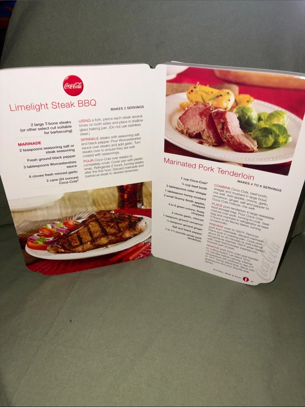 Coca-Cola Red and White Can Graphic Cook Book